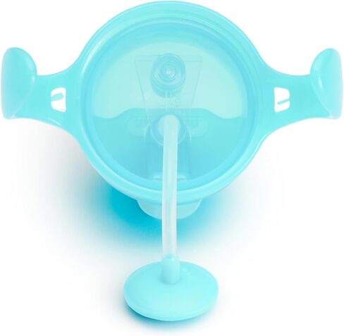 Munchkin Weighted Straw Sippy Cups for Toddlers 7oz, Leak Proof, Freezer/Dishwasher Safe, Easy to Hold-Great toddler cups with straws, Supports Straw-use Education, Straw Cups (Purple/Pink) in Kuwait