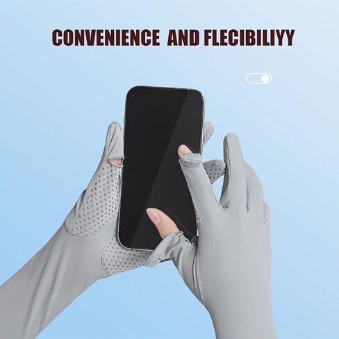 قفازات Bawnhaw للأشعة فوق البنفسجية للوقاية من الشمس للنساء، قفازات قيادة صيفية لتبريد الذراع، أصابع كاملة، غير قابلة للانزلاق، شاشة لمس لركوب الدراجات في الهواء الطلق in Kuwait