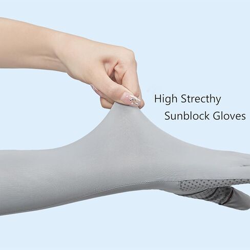قفازات Bawnhaw للأشعة فوق البنفسجية للوقاية من الشمس للنساء، قفازات قيادة صيفية لتبريد الذراع، أصابع كاملة، غير قابلة للانزلاق، شاشة لمس لركوب الدراجات في الهواء الطلق in Kuwait