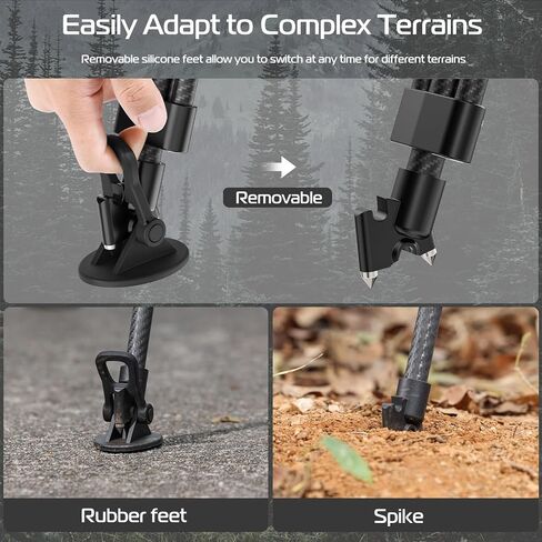 ULANZI VideoFast Heavy Duty Tripod Kit Aluminum Alloy, 64.5" TT48 Professional Camera Tripod with Damping Fluid Head, 6-Step 360° Pan & Tilt Damping for Camcorder, 1/4" Arri Lock Adapter, QR Plate in Saudi Arabia