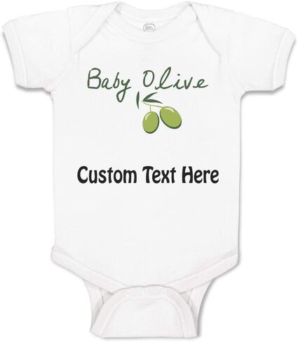Cute Rascals Custom Baby Bodysuit Baby Olive Vegetables Funny Cotton Boy & Girl Baby Clothes in Saudi Arabia