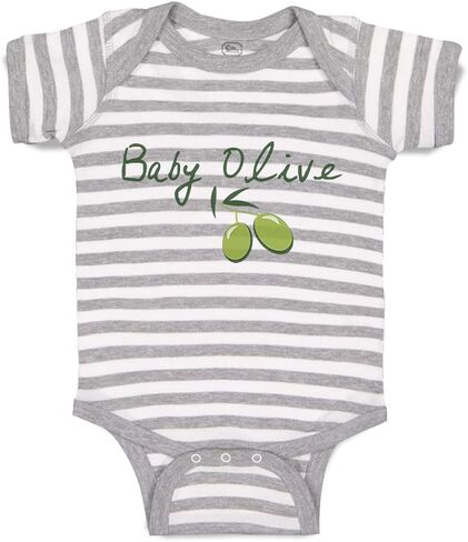 Cute Rascals Custom Baby Bodysuit Baby Olive Vegetables Funny Cotton Boy & Girl Baby Clothes in Saudi Arabia