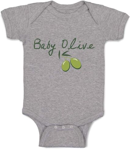 Cute Rascals Baby Bodysuit Baby Olive Vegetables Funny Boy & Girl Baby Clothes Cotton in Saudi Arabia