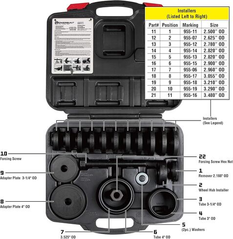 Powerbuilt Slide Hammer Puller Tool Kit, Jaw Pullers, Remove Car Seals and Bearings Set, Front and Rear Wheel Drive Vehicles - 940369 in Saudi Arabia
