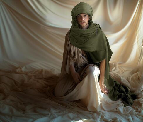 شال JPXH للرجال والنساء البالغين من العصور الوسطى بقلنسوة متعدد الألوان، شال لعب الأدوار in Kuwait