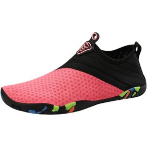 KUNWFNIX Water Shoes Quick Drying Sports Aqua Shoes Barefoot Aqua Beach Swim Surf Yoga Socks Slip-on Shoes for Men Women