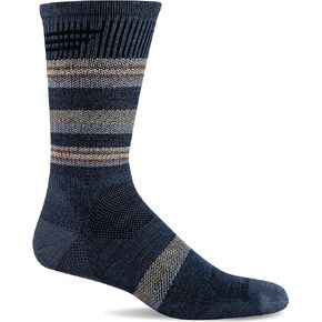 Sockwell Men's Parks Twill Crew Moderate Compression Sock