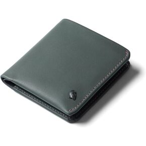 Bellroy Coin Wallet (Slim Coin Wallet, Bifold Leather Design, Holds 4-8 Cards, Magnetic Closure Coin Pouch) - Everglade
