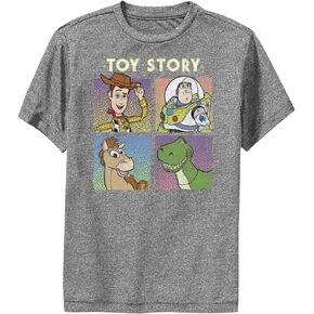 Disney boys Disney Pixar Toy Story Four Buds Short Sleeve Tee T Shirt, Charcoal Heather, X-Large US