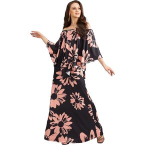 KOH KOH Womens Long Strapless Flowy Flattering Evening Cocktail Gown Maxi Dress