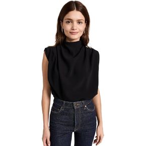 Amanda Uprichard Women's Sleeveless Fabienne Top, Black, M