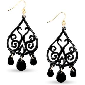 ZENZII Colorful Acrylic Resin Dangle Drop Earrings for Women