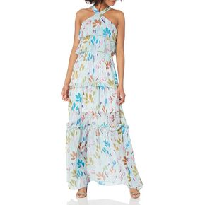 KENDALL + KYLIE Women's Ruffled Halter Maxi