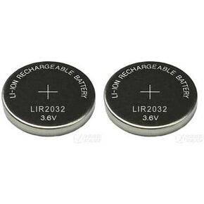 New 2 x Rechargeable LIR2032 LIR 2032 3.6V Button Cell