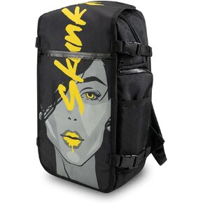 Skunk FaceOff Customizable Smell-proof Fashion Backpack (Fire, Face Cover L)