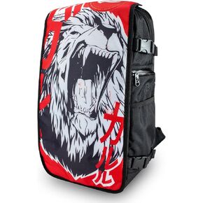 Skunk FaceOff Customizable Smell-proof Fashion Backpack (Fire, Face Cover L)