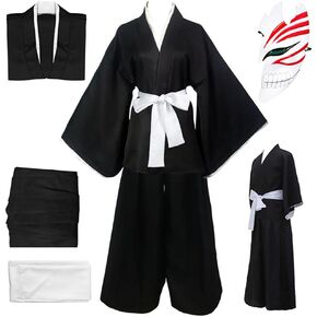 Kuchiki Cosplay Costume Kuchiki Rukia Outfit Uniform Cosplay Cloak Anime Full Set Halloween Party