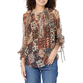 Joie Women's Long Sleeve Top-100% Silk Blouse for Everyday Wear Cecarina Top