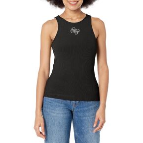 GUESS Women's Sleeveless Round Neck Guendalina Top