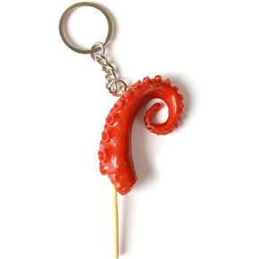 Imitation Fried Chicken Keychain, Fried Chicken Nuggets, Chicken Leg Wing BBQ Skewers Imitation Food Charms Keyring