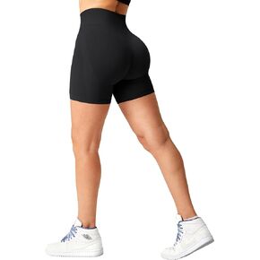 YEOREO Women Scrunch Shorts 4.5" Workout Shorts Grand Seamless Contour Shorts Butt Lift Gym Yoga Shorts