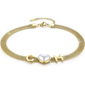 18K Gold Plated Link Chain Necklace, Snake Herringbone Chain Necklace, Flat Gold Choker, Trendy Fashion Jewelry Gift for Women and Girls