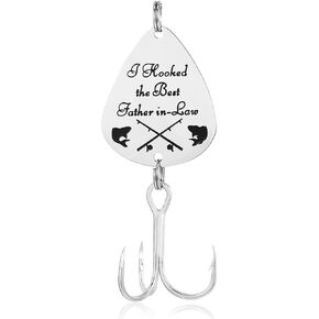 Father in Law Gift I Hooked The Best Father in-Law Fishing Lure Wedding Christmas Fathers Day Fisherman Gift