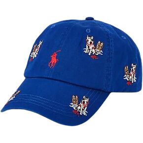 POLO RALPH LAUREN Men's Baseball Cap Hat Embroidered Huskies Blue