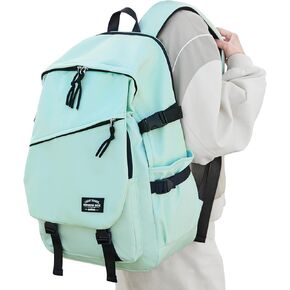 حقيبة ظهر MOONBABY للرجال والنساء مقاومة للماء للسفر وحقيبة نهارية كاجوال مع جيوب متعددة باللون الأسود in Kuwait