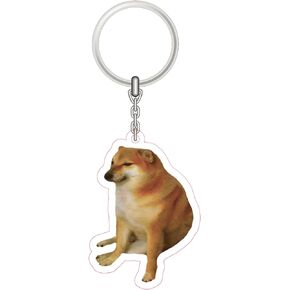 AkinaWay Cheems Shiba Inu Doge Premium Acrylic Keychain