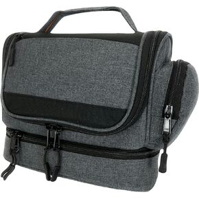 ANIMO9 Travel Gear Hanging Toiletry Bag - TSA Approved Travel Essentials Dopp Kit - Water-Resistant Makeup Cosmetic Bag, Small Shaving Bag, Durable Travel Organizer for Accessories and Toiletries