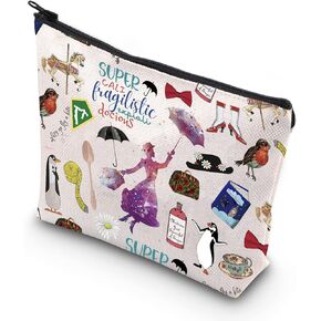 WCGXKO Musical Gift Musical Film Gift Mary Inspired Zipper Cosmetic Bag For Musical Movie Fans (SUPER)