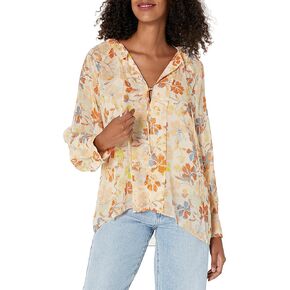 Joie Women's Daisy Top in Apricot Buff Multi