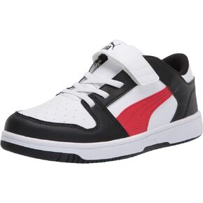 PUMA Unisex-Child Rebound Layup Hook and Loop Sneaker
