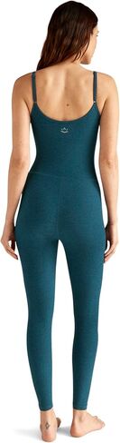 Beyond Yoga Spacedye Uplevel Midi Women’s Jumpsuit - Moisture-wicking - Polyester-lycra Blend - UV Protection Blue Gem Heather XS (US Women's 2-4) One Size in Saudi Arabia