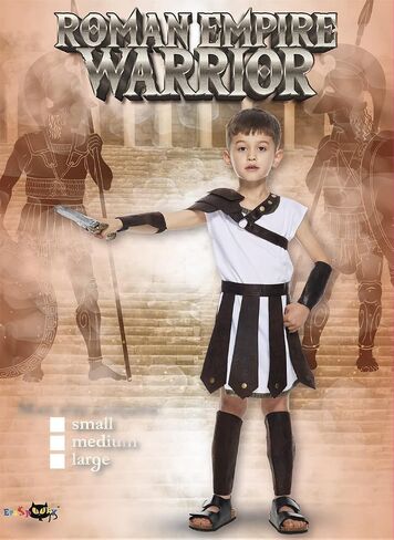 Snailify Unisex Kids Roman Warrior Costume Halloween Ancient Greek Cosplay Costume in Saudi Arabia