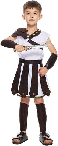 Snailify Unisex Kids Roman Warrior Costume Halloween Ancient Greek Cosplay Costume in Saudi Arabia