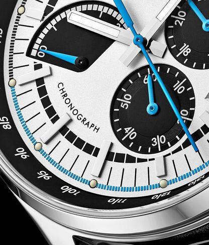 Stuhrling Original Men's Leather Chronograph Watch - Stainless Steel Case - Analog Dial with Date in Saudi Arabia