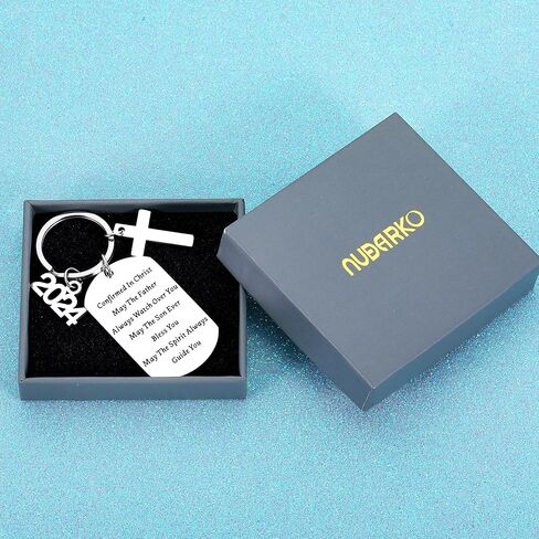2024 First Communion Gifts Keychain for Teenage Girls Boys Religious Christian Gifts for Women Men Girls Boys Him Christmas Gifts for Women Men Baptism Graduation Birthday Gifts for Teenage Her Him in Saudi Arabia