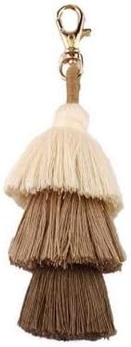 شرابة ملونة حقيبة يد بوهيمية ساحرة قوس قزح مفتاح سلسلة القطن شرابة أزياء اكسسوارات للنساء in Kuwait