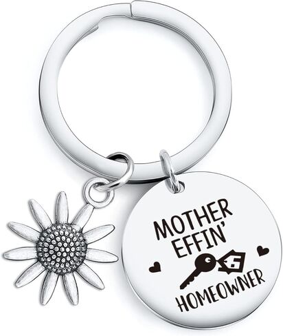 RSZOTW Mother Effin Homeowner Gift Housewarming Keychain New Home Jewelry New Home Gift Housewarming Jewelry New House Jewelry Mother Effin Homeowner Keychain in Kuwait