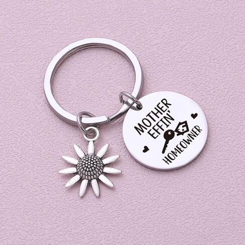 RSZOTW Mother Effin Homeowner Gift Housewarming Keychain New Home Jewelry New Home Gift Housewarming Jewelry New House Jewelry Mother Effin Homeowner Keychain in Kuwait