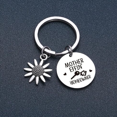 RSZOTW Mother Effin Homeowner Gift Housewarming Keychain New Home Jewelry New Home Gift Housewarming Jewelry New House Jewelry Mother Effin Homeowner Keychain in Kuwait
