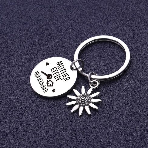 RSZOTW Mother Effin Homeowner Gift Housewarming Keychain New Home Jewelry New Home Gift Housewarming Jewelry New House Jewelry Mother Effin Homeowner Keychain in Kuwait