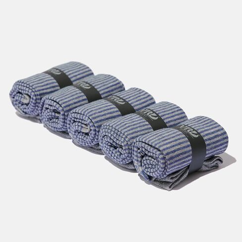 VRD SOCKS Mens Dress Socks, Bamboo Socks for Men, 5-Pack - Shoe Size 8-13, Pacific Grey - Striped in Saudi Arabia