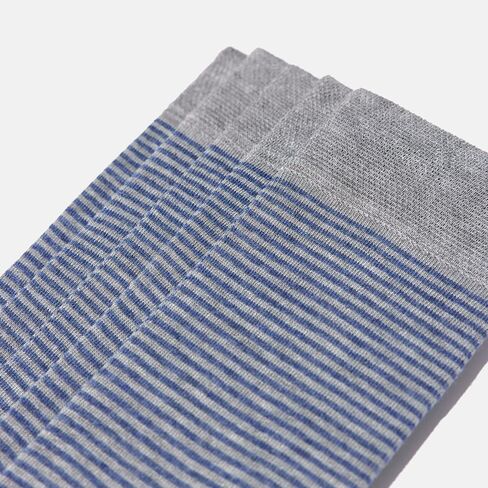 VRD SOCKS Mens Dress Socks, Bamboo Socks for Men, 5-Pack - Shoe Size 8-13, Pacific Grey - Striped in Saudi Arabia