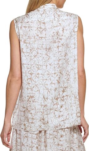 DKNY Women's Button Front Blouse Elevated Everyday Shirt in Saudi Arabia