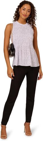 Adrianna Papell Women's Sleeveless Pleated Blouse in Saudi Arabia