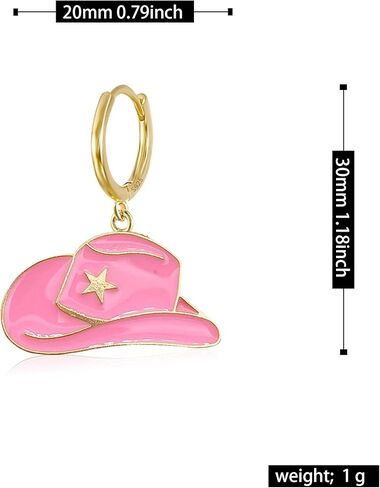 الأقراط الغربية قبعة رعاة البقر للنساء قبعة رعاة البقر بوهو المتدلية الأقراط الغربية للسيدات in Kuwait