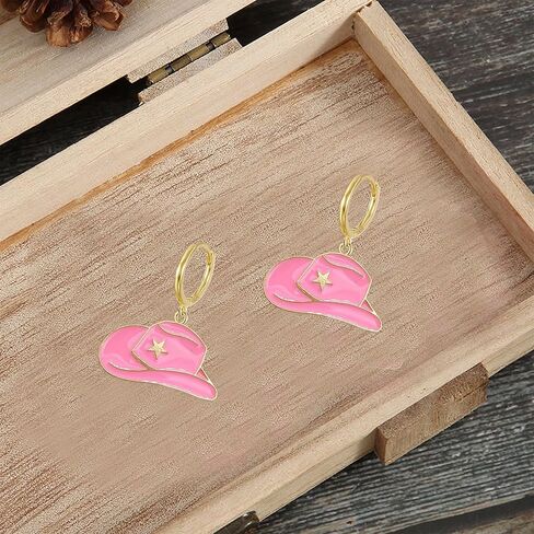 الأقراط الغربية قبعة رعاة البقر للنساء قبعة رعاة البقر بوهو المتدلية الأقراط الغربية للسيدات in Kuwait